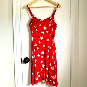 NWT Old Navy Red Floral Sundress
